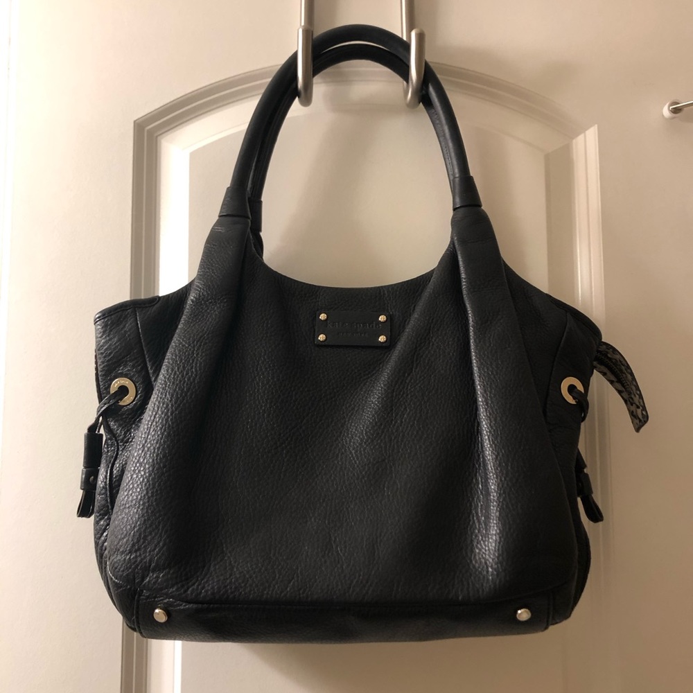 Kate Spade black leather purse